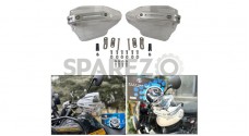 For Royal Enfield New Himalayan 450 Transparent Hand Guard Kit - SPAREZO